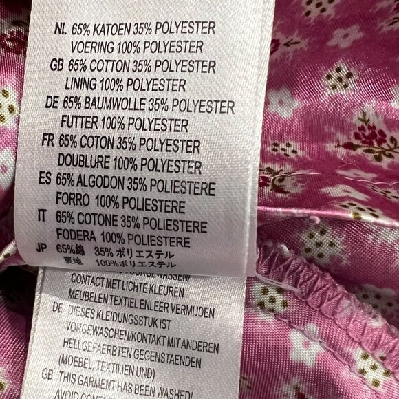 Oilily Girls 9-10 Denim Dress Floral Embroidery Butterfly Pink Accents Pleated S - Picture 13 of 13